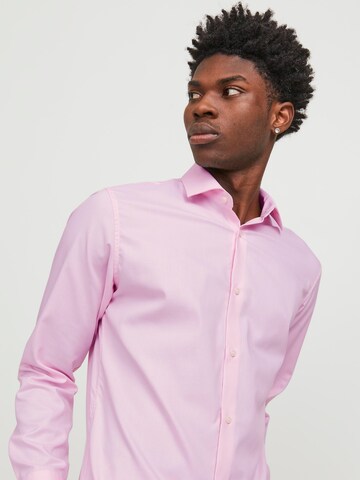 JACK & JONES Slim fit Πουκάμισο 'JPRBLAParker' σε ροζ