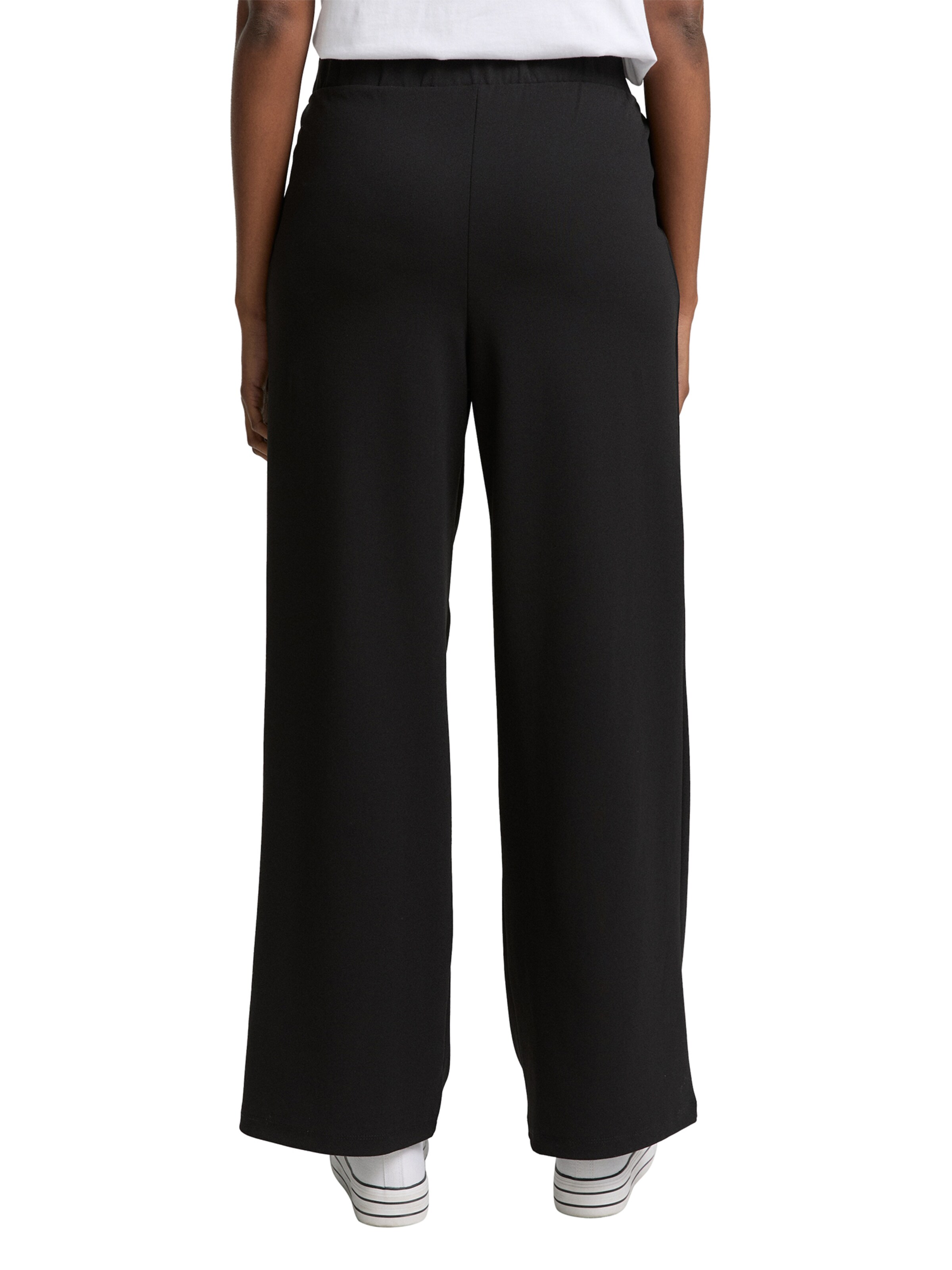 TOM TAILOR DENIM Широки крачоли Панталон с набор в черно