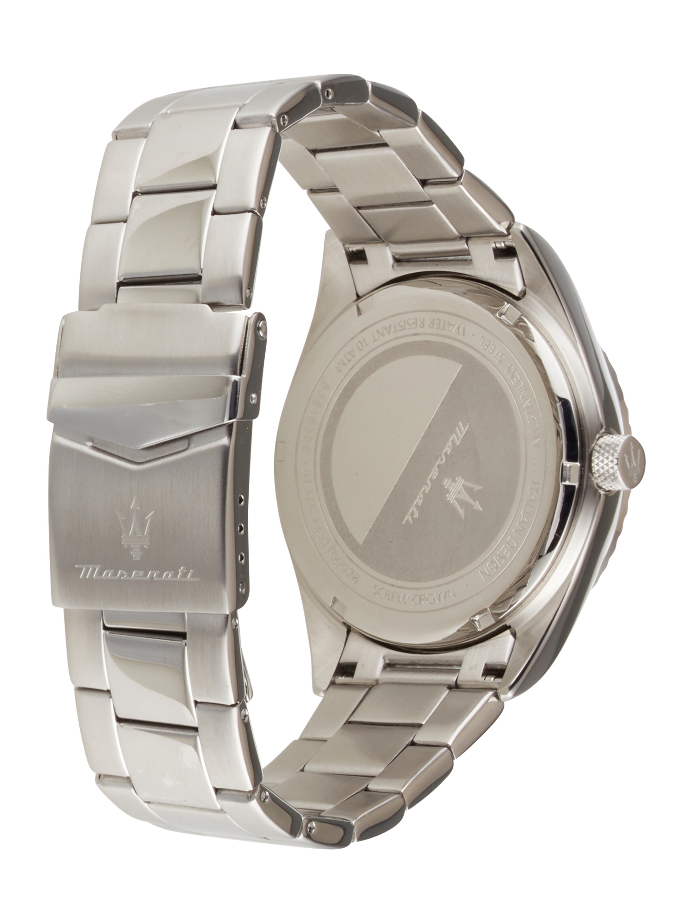 Maserati Uhr in Silber