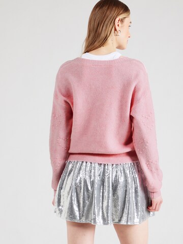 VILA Knit cardigan 'VIHAURI' in Pink