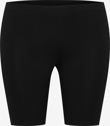 Coupe slim Pantalon 'Jena' KAFFE CURVE en noir : devant