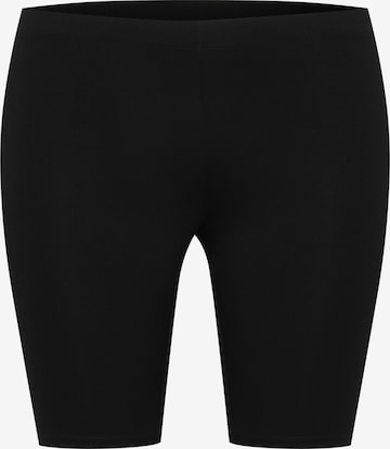 Coupe slim Pantalon 'Jena' KAFFE CURVE en noir : devant