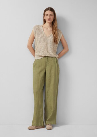 s.Oliver Wide leg Trousers in Green