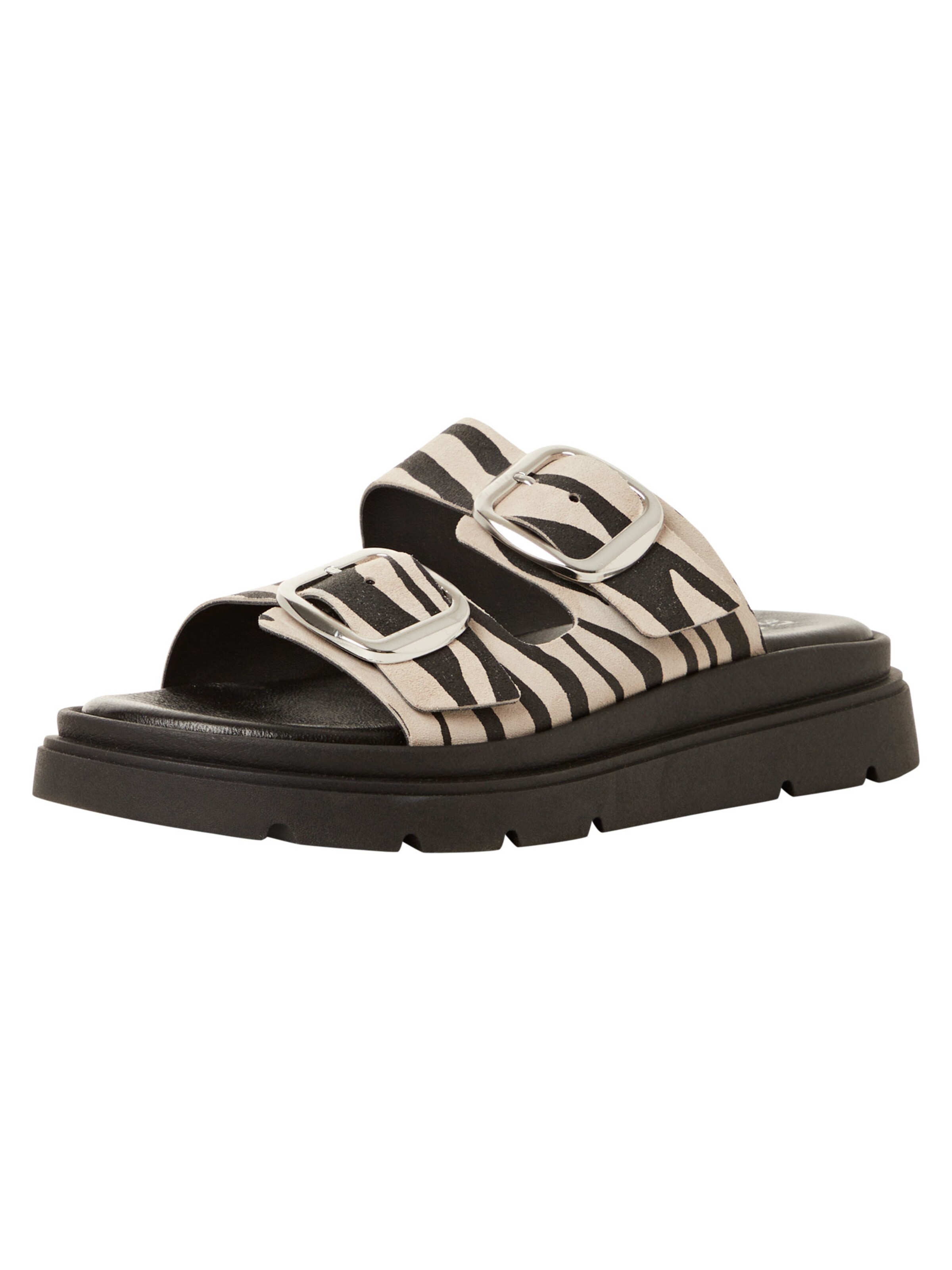 Tamaris Mules in Black: front