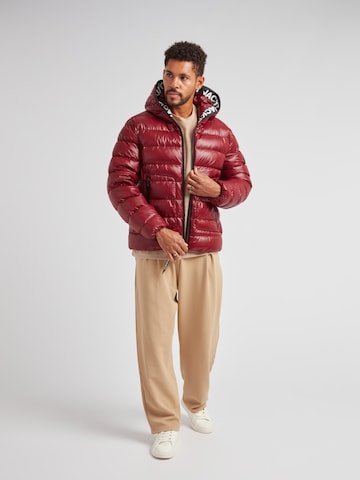 JACK1T Jacke ' R4D Tramline Puffer Racer Matt ' in Rot
