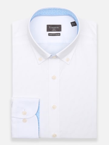 Camicia business 'Leonardo Sport Poplin Stretch Man Shirt Black' di 7Camicie in bianco: frontale