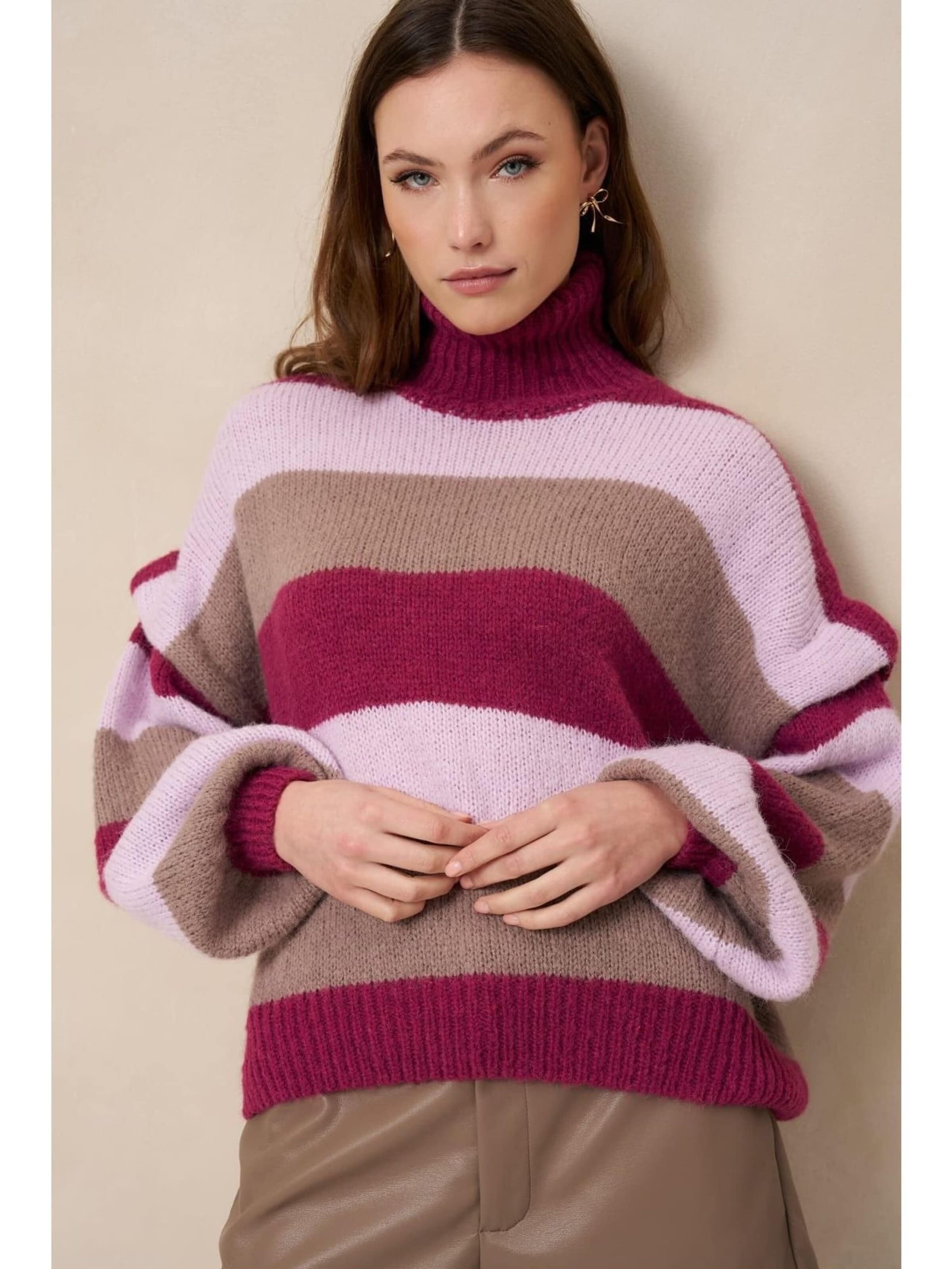 LOFTY MANNER Trui 'RJ12.2 - Pull Jale - Chunky St' in Lila