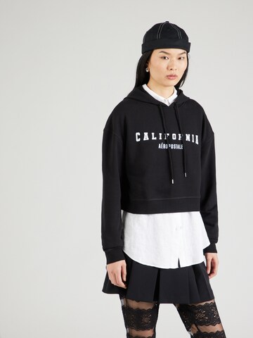 AÉROPOSTALE - Sudadera 'CALIFORNIA' en negro: frente