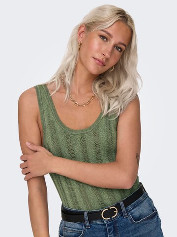 JDY Knitted Top 'BEAUTY' in Green