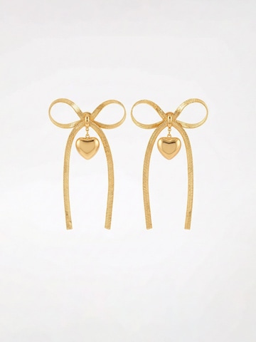Nemomatheo Earrings 'Ribbon Set – Schleifen-Kollektion' in Gold: front
