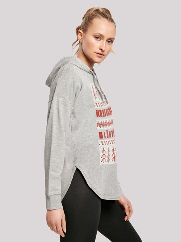 F4NT4STIC Sweatshirt 'Ho Ho Hol mir Glühwein Weihnachten' in Grijs