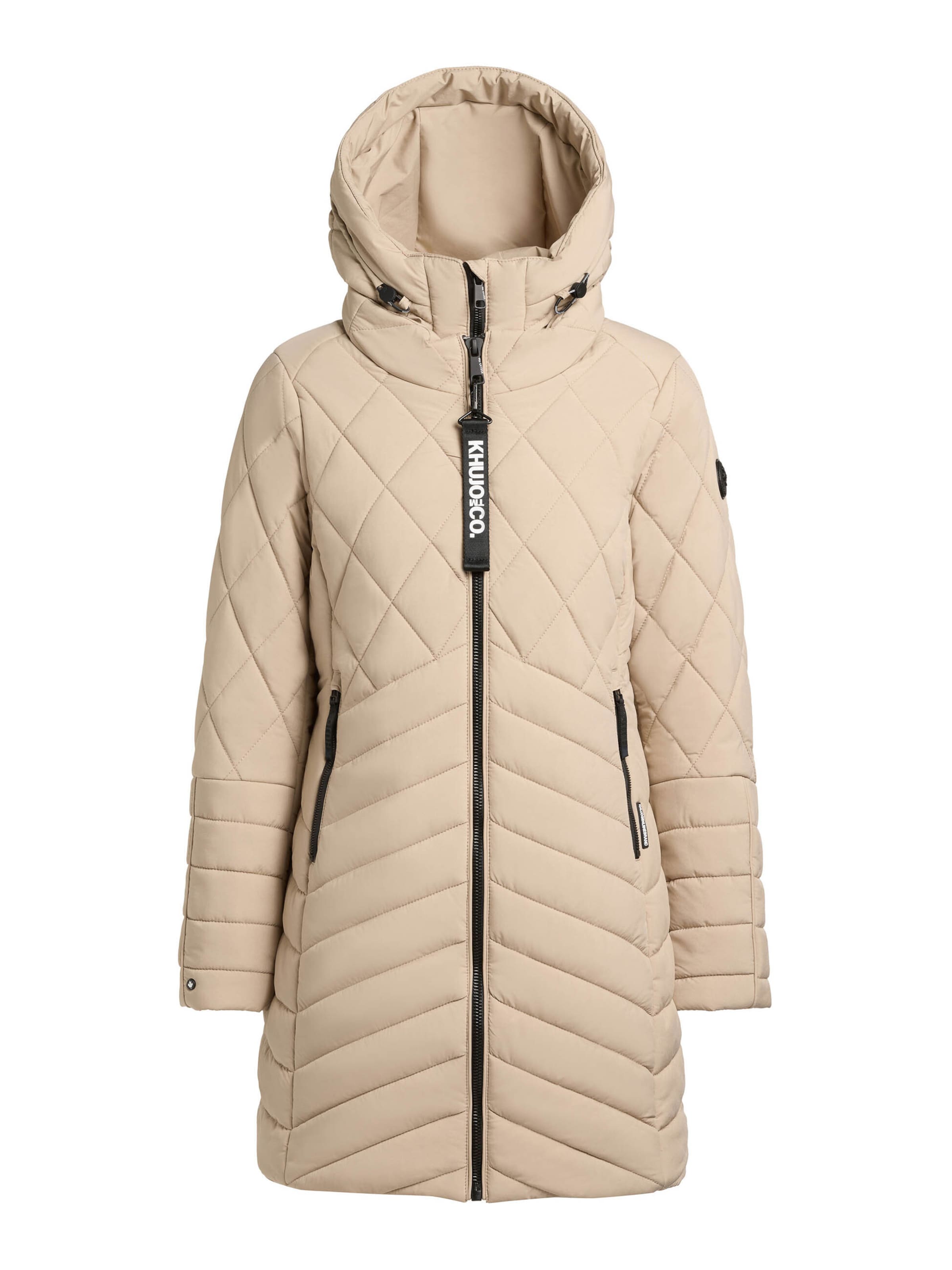 khujo Sobretudo de inverno 'Ivana' em bege, Vista do artigo