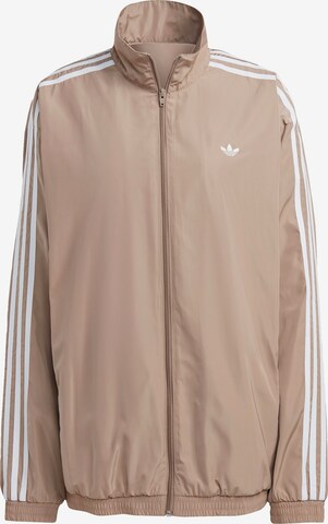 ADIDAS ORIGINALS - Chaqueta de entretiempo en marrón: frente