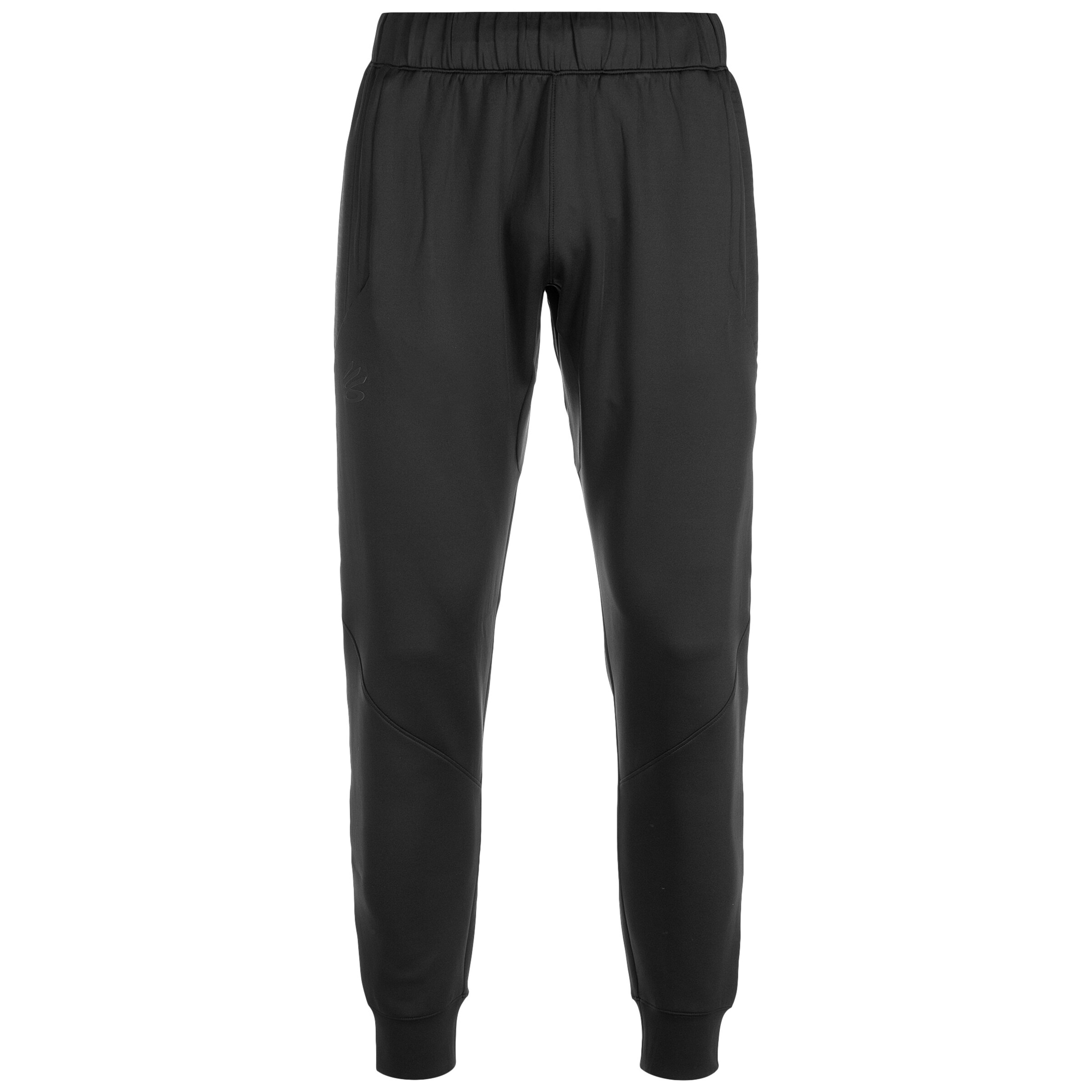 UNDER ARMOUR Tapered Sporthose 'Curry Playable' in Schwarz: Vorderseite