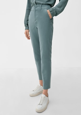Effilé Pantalon chino s.Oliver en bleu : devant