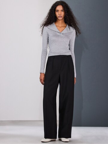 Next Wide leg Veckad byxa i svart