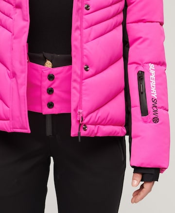 Superdry Athletic Jacket 'Luxe' in Pink