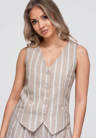 Ombre Gilet in Beige