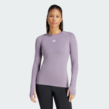 T-shirt fonctionnel ADIDAS PERFORMANCE en violet : devant