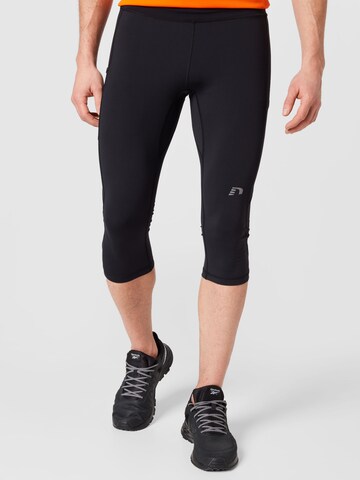 Coupe slim Pantalon de sport Newline en noir : devant