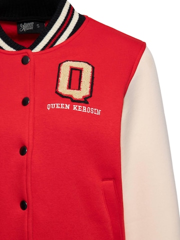 Queen Kerosin Übergangsjacke 'Q' in Rot