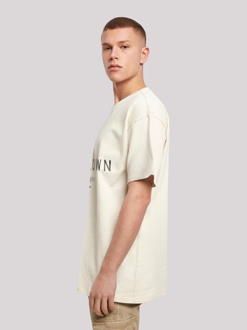 T-Shirt 'Downtown LA' F4NT4STIC en beige