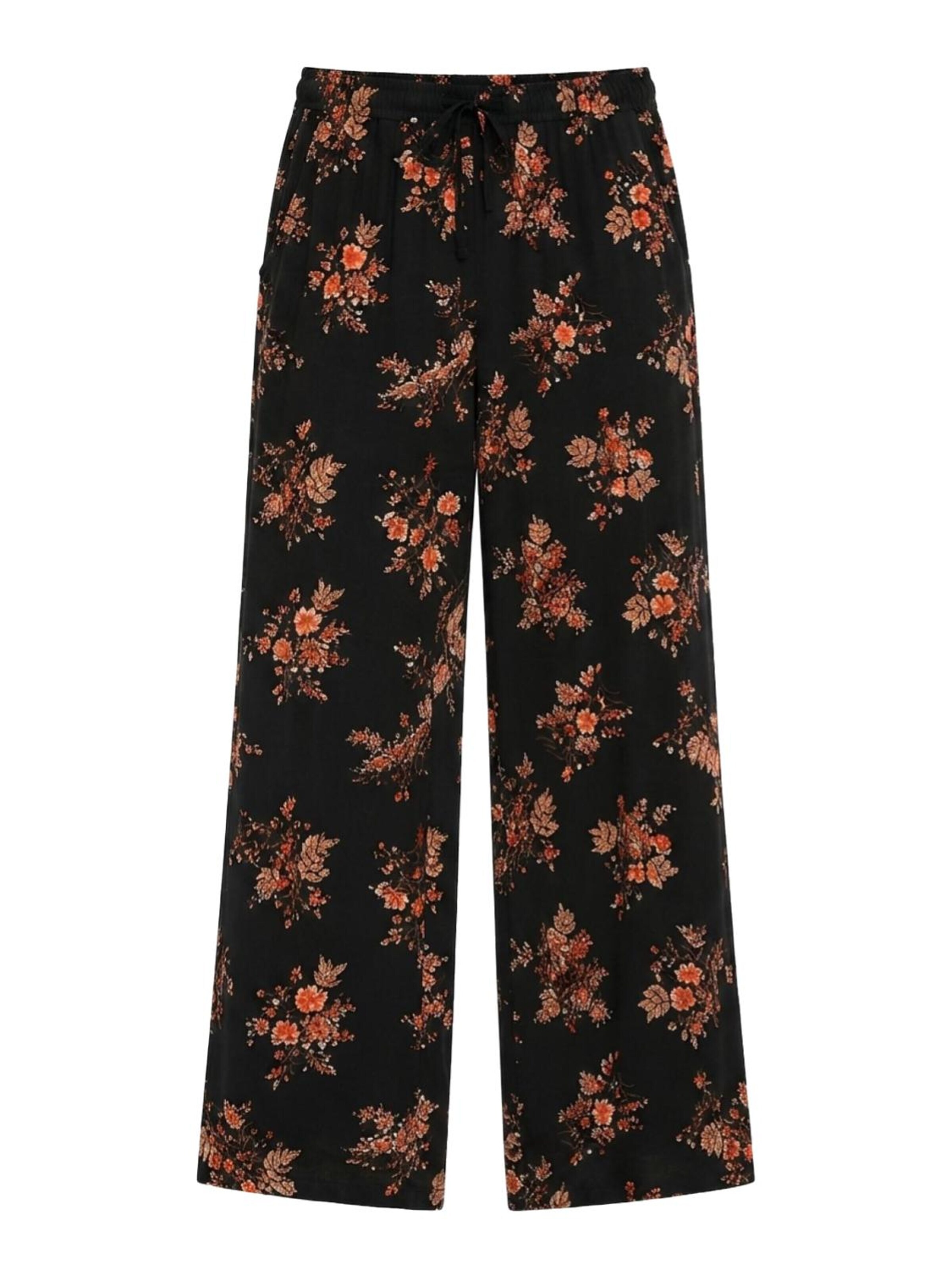 PfauGermany Regular Harem Pants 'Loung Relax and Trendy Light Trauser' in Black: front