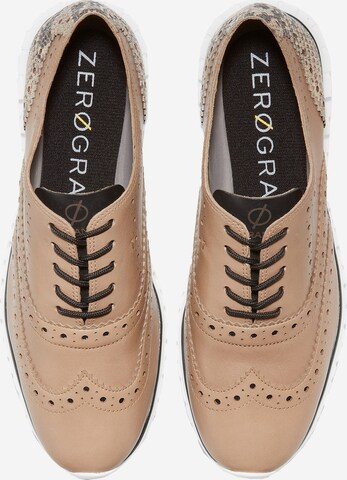 Cole Haan Athletic Lace-Up Shoes 'ZERØGRAND Wingtip Oxford' in Beige