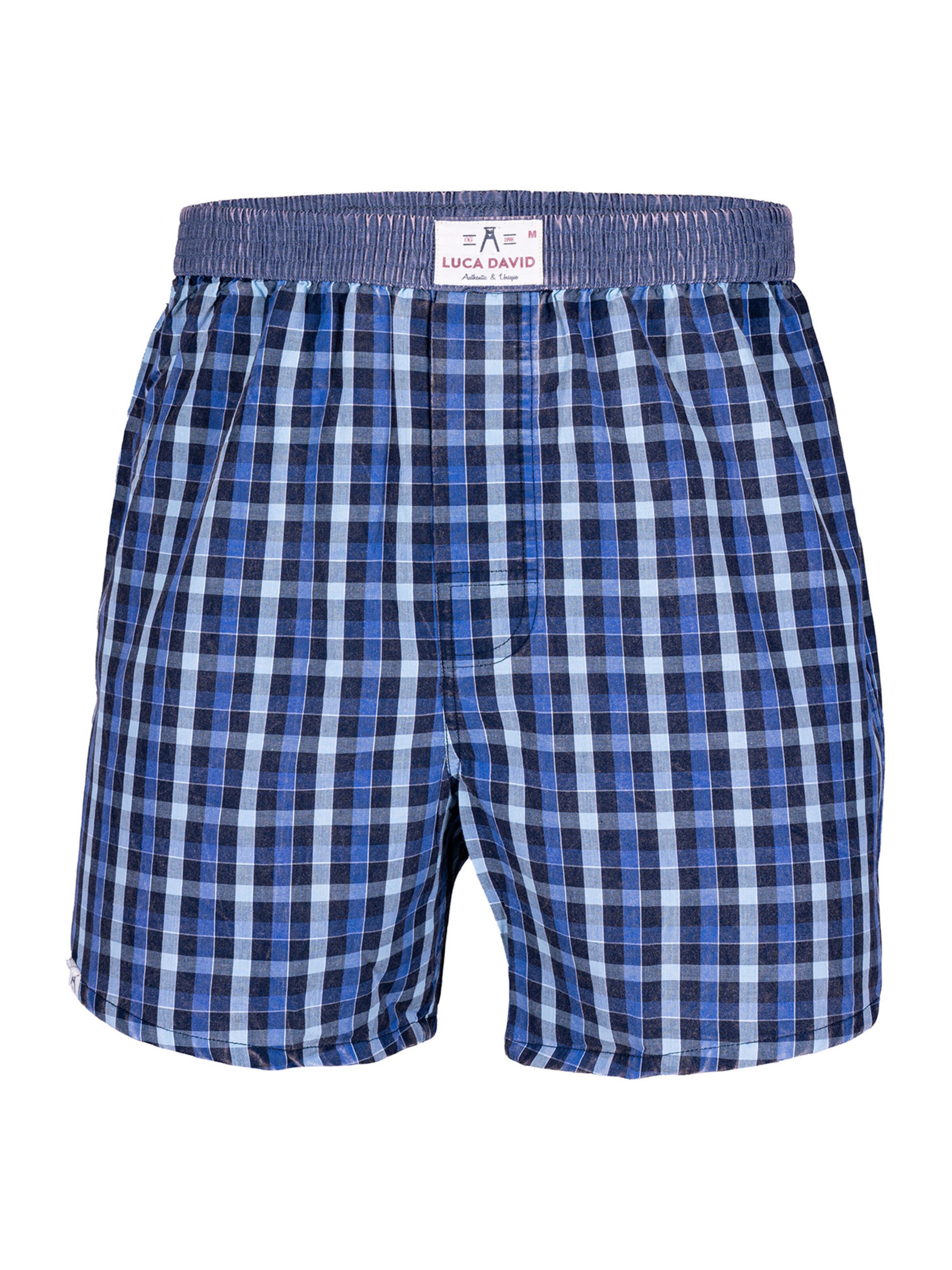 Luca David - Calzoncillo boxer 'Olden Glory' en azul