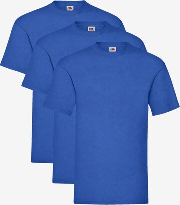FRUIT OF THE LOOM Shirt 'T-shirt 3-pack' in Blue: front