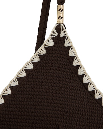 WE Fashion Háromszög Bikini felső - barna