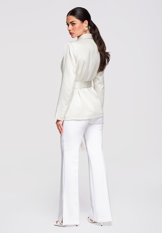 Ombre Blazer in White