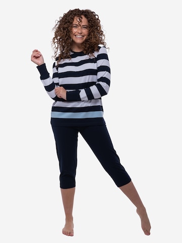 Ammann Pyjama 'Night & Home' in Blau