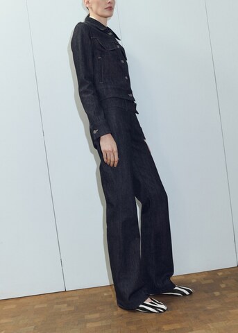 MANGO Ballet Flats with Strap 'Fabra' in Black