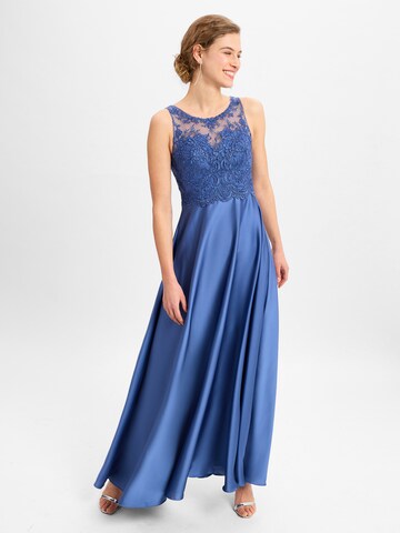 Robe de soirée ' ' Laona en bleu : devant