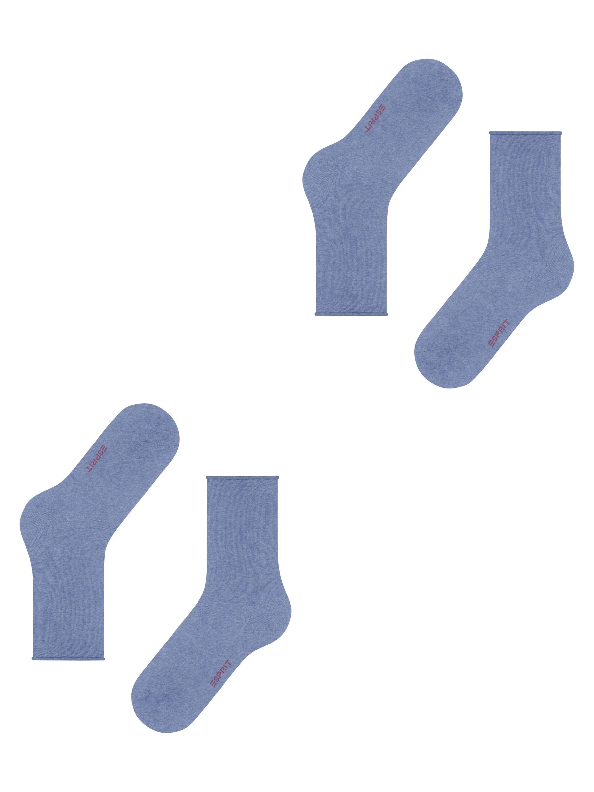 ESPRIT Socken 'Basic Pure 2-Pack'‌‌‌ in Blau