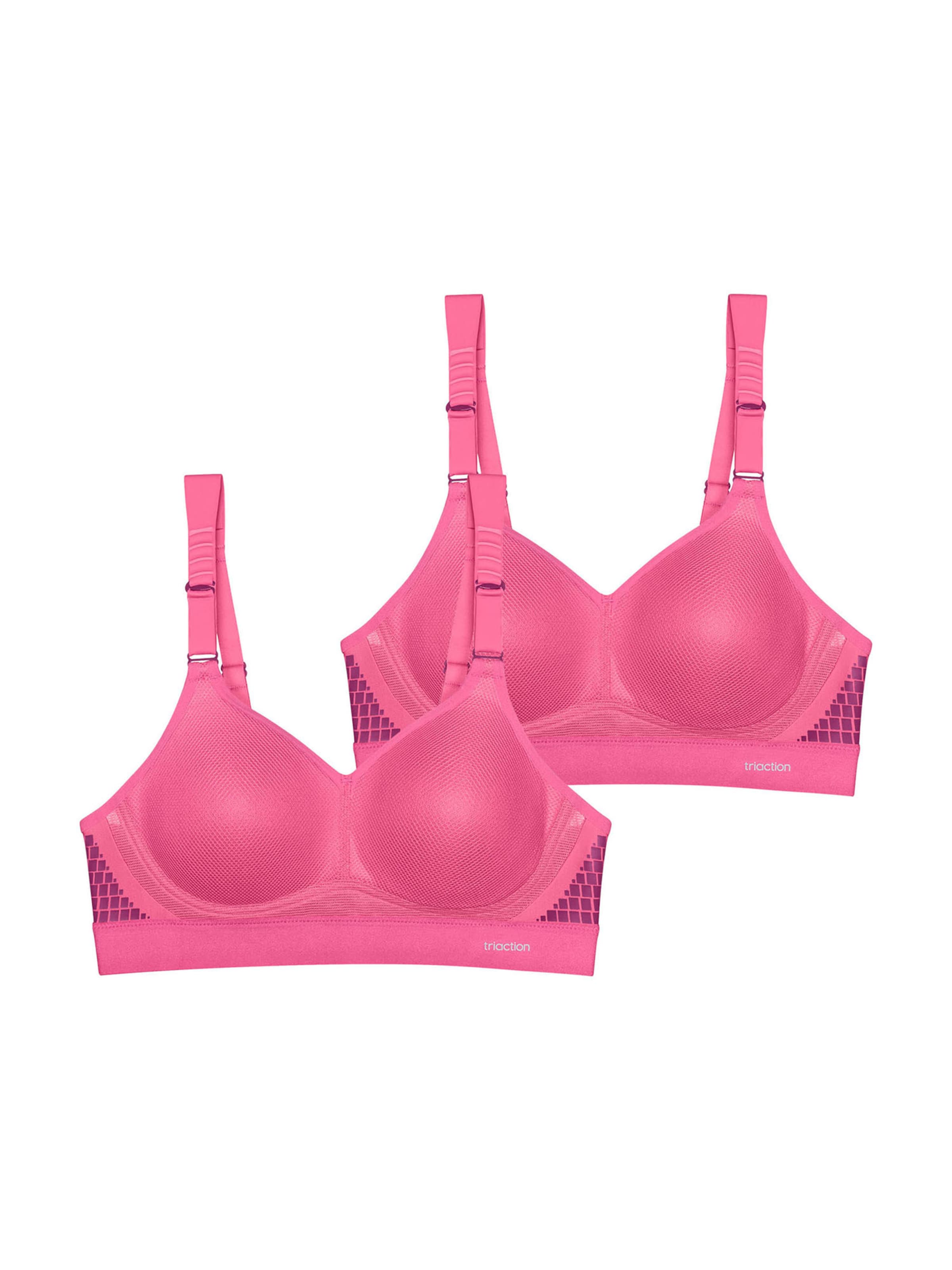 High support Soutien-gorge ' Triaction Hybrid Lite ' TRIUMPH en rose : devant