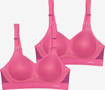 TRIUMPH High Support Schalen-BH ' Triaction Hybrid Lite ' in Pink: Vorderseite