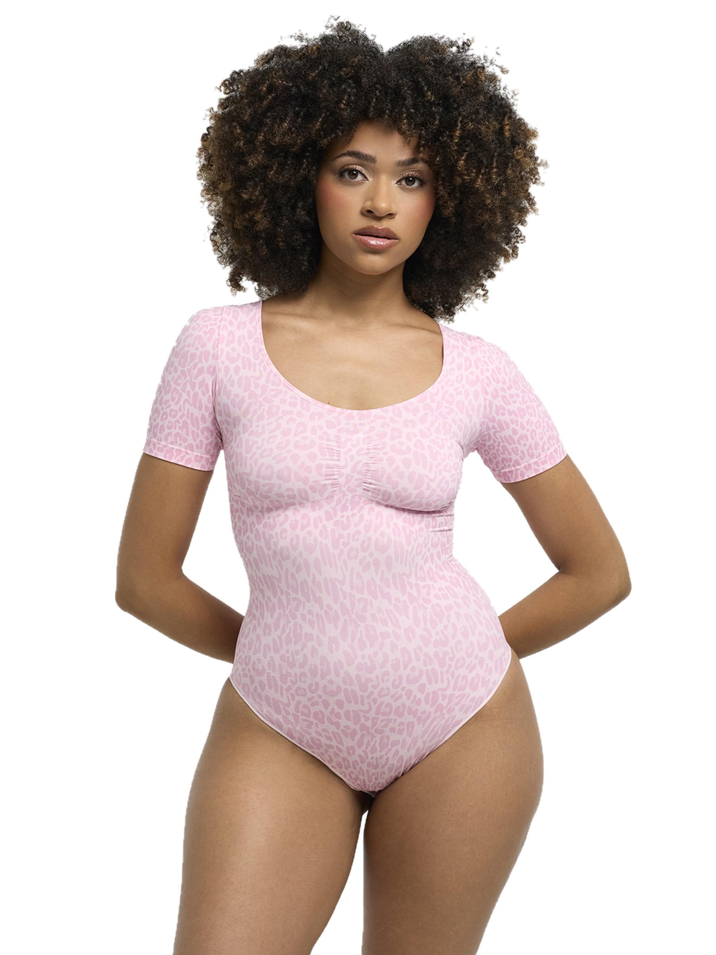 Body modelant 'T-Shirt Bodysuit Sculpting Shapewear mit Slip' cfab en rose