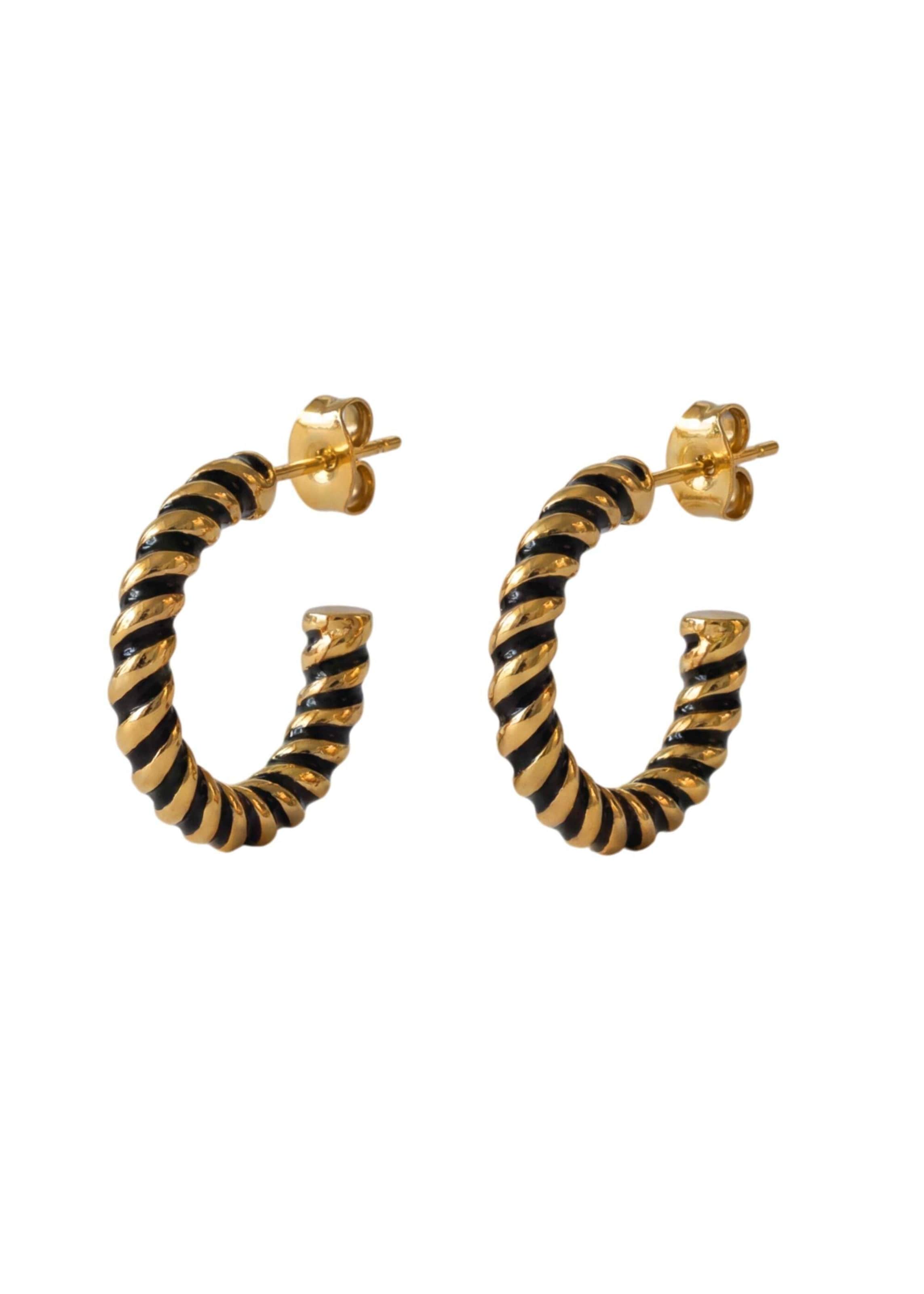 Boucles d'oreilles 'Twirl' PURELEI en or : devant