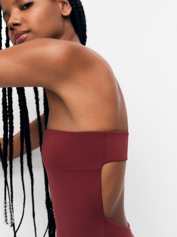 Bandeau Maillot de bain Pull&Bear en rouge