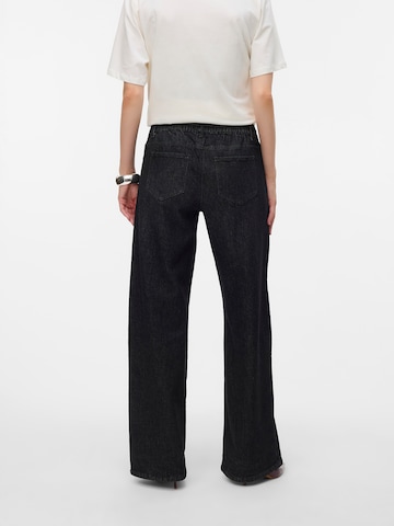 MAMALICIOUS Wide leg Jeans 'MLFULA' in Black