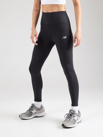 new balance Skinny Sports trousers 'Harmony' in Black: front