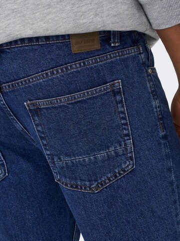 Only & Sons Regular Jeans 'Edge' in Blue