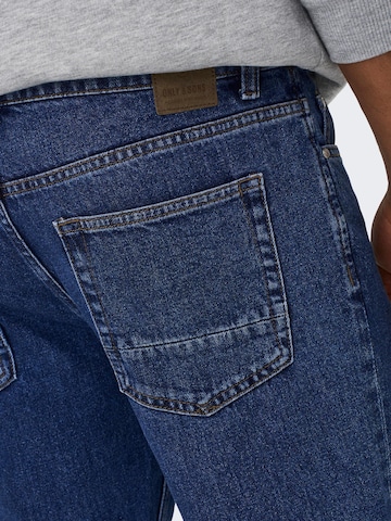 Only & Sons Regular Jeans 'Edge' in Blau