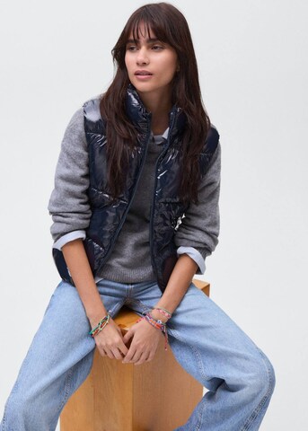 MANGO TEEN Vest 'Beret' in Blue