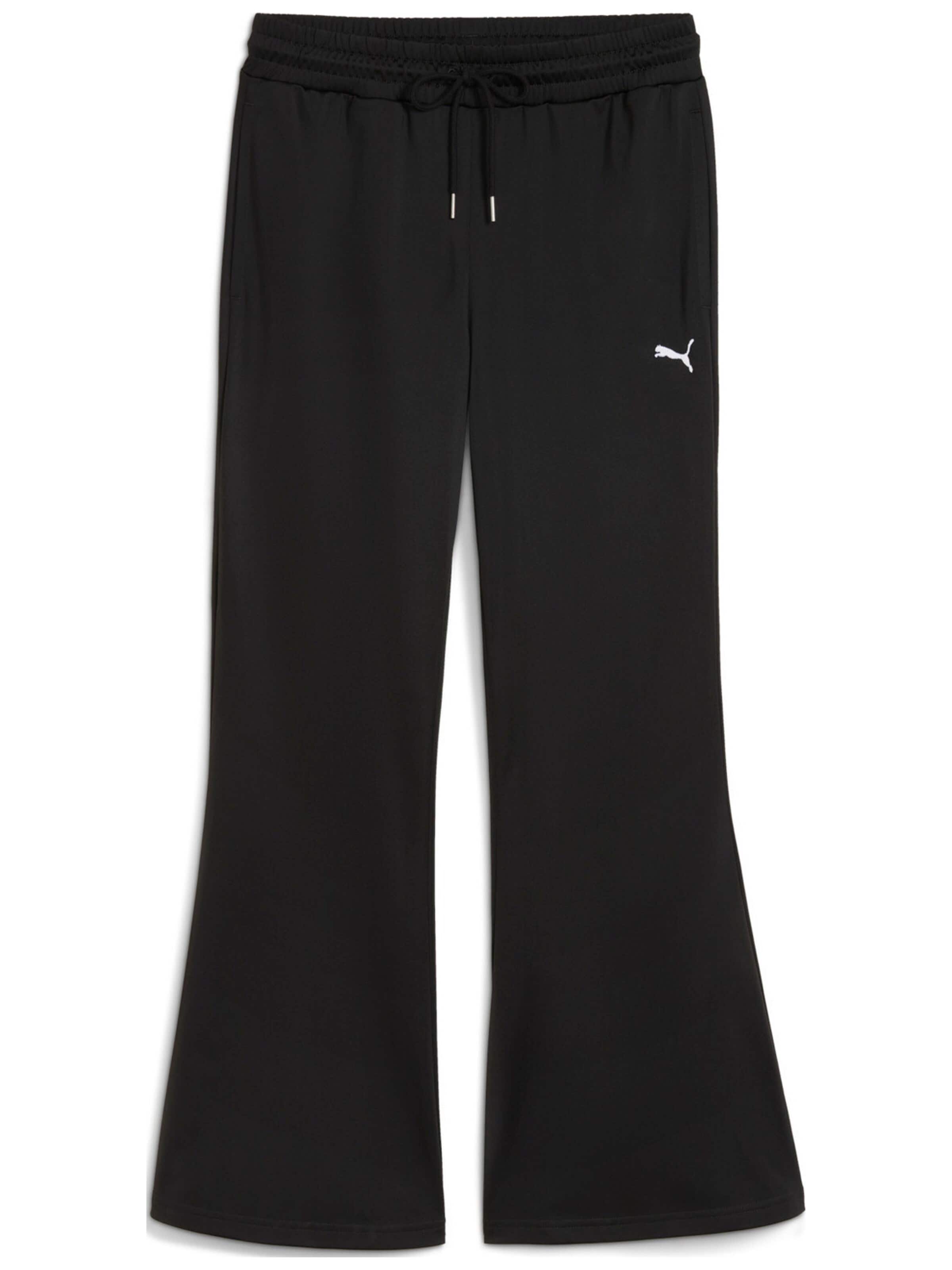 PUMA Regular Sporthose 'Puma Wardrobe Ess Flared Pants'‌ in Schwarz