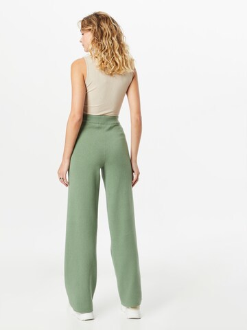 VERO MODA Wide leg Broek 'GOLD NEEDLE' in Groen