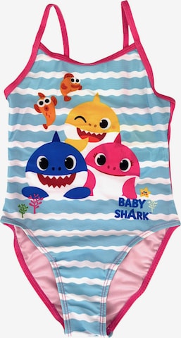 Baby Shark Badeanzug 'Baby Shark Badeanzug' in Mischfarben: Vorderseite