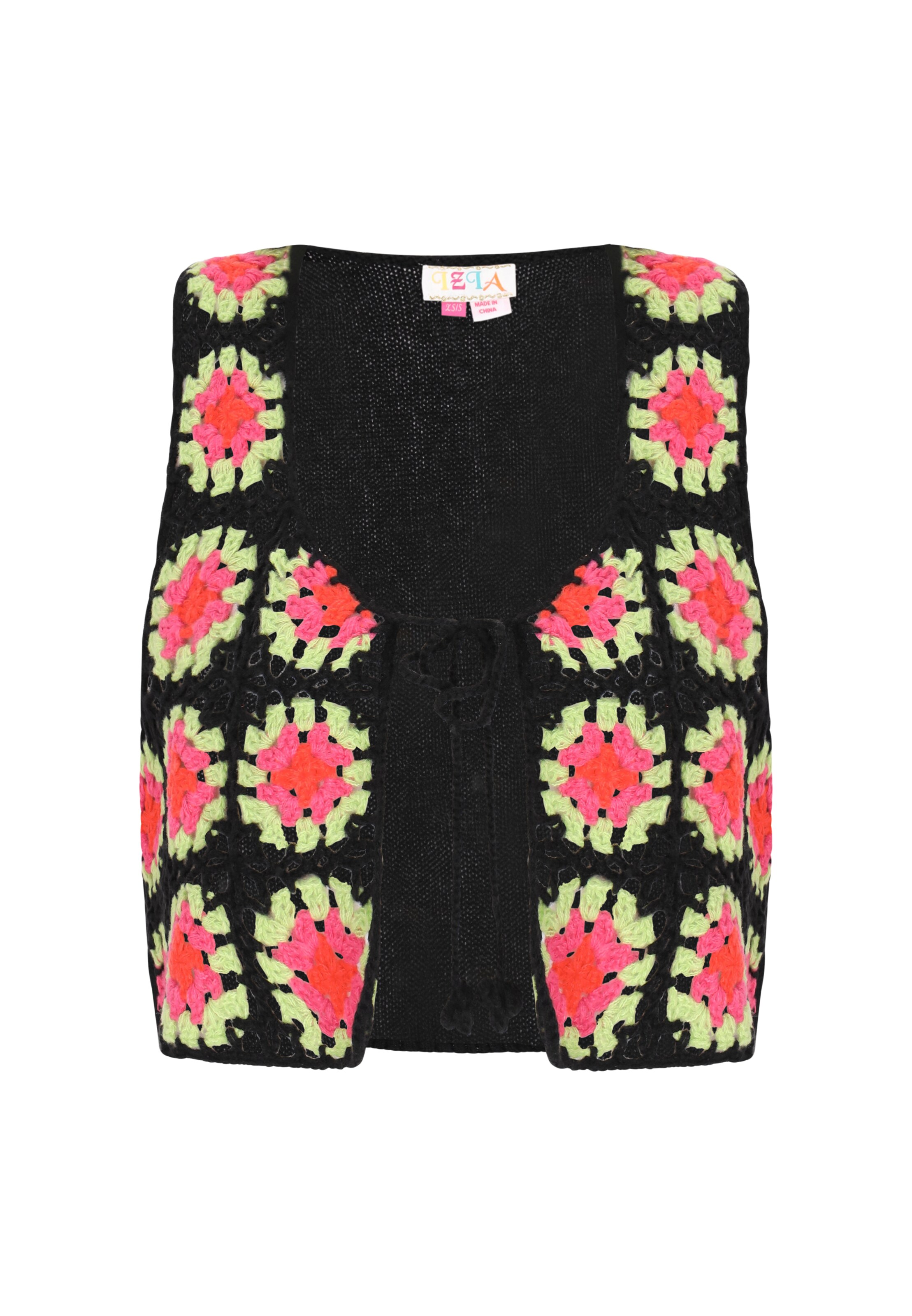 IZIA Πλεκτό γιλέκο σε ανάμεικτα χρώματα: μπροστά